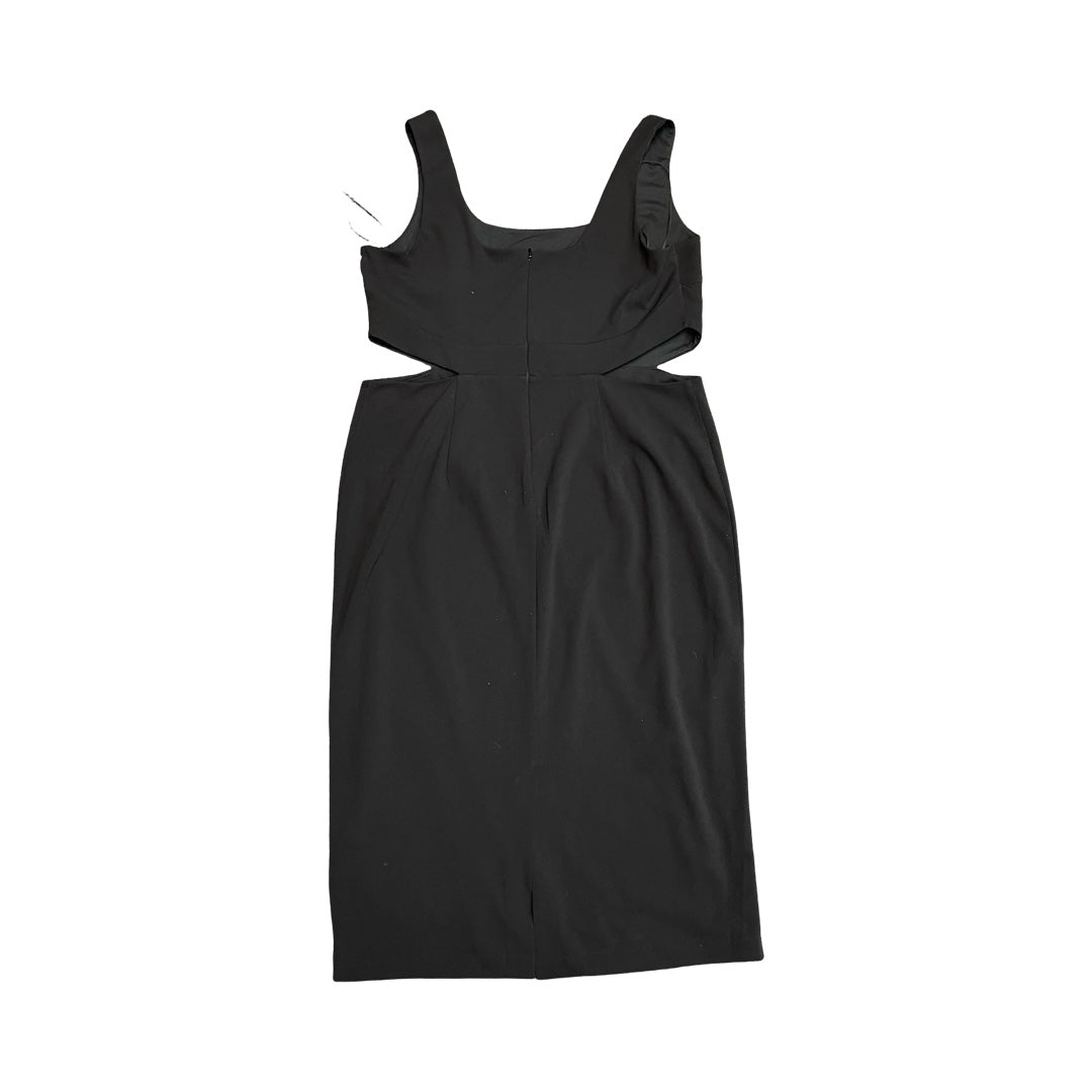 Dress Party Midi By Express In Black, Size:Xl