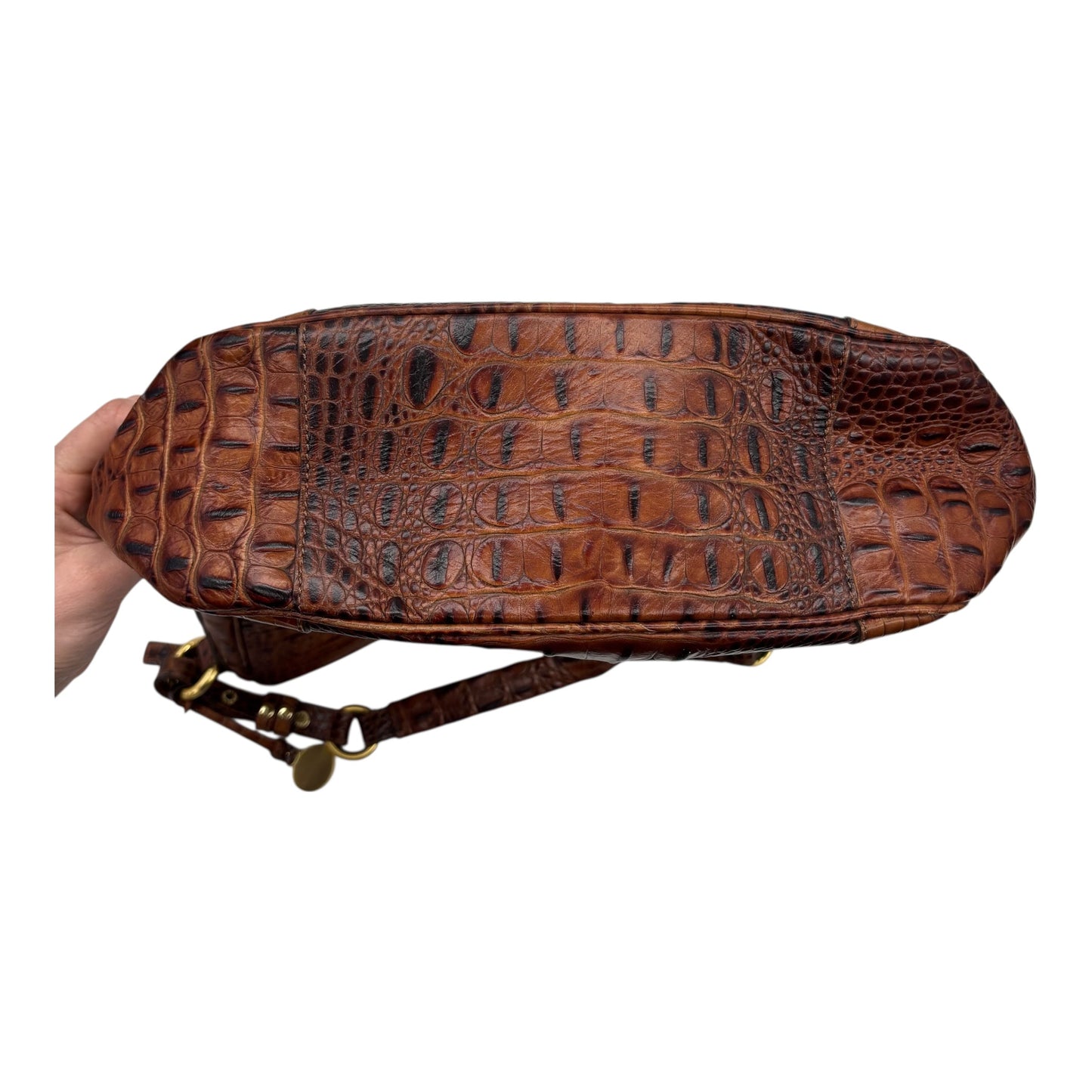 Handbag Designer By Brahmin In Brown, Size:Large