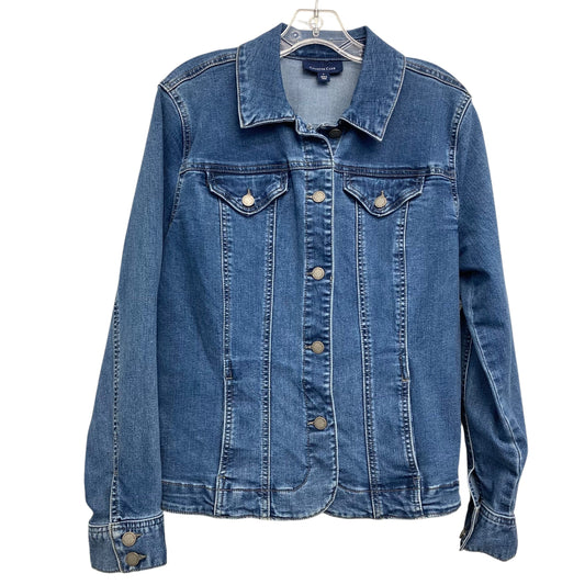 Jacket Denim By Charter Club In Blue Denim, Size:L