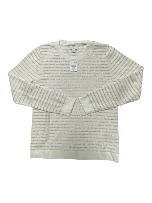Sweater By J. Crew In Gold & White, Size:S