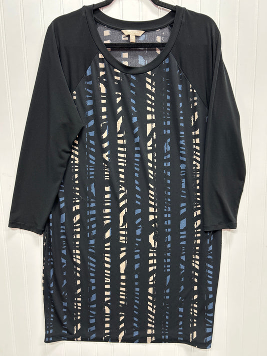 Dress Casual Midi By Banana Republic In Black, Size:Xl