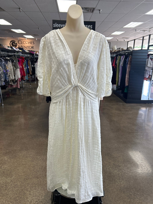 Dress Casual Maxi By Velvet By Graham & Spencer In Cream, Size:L