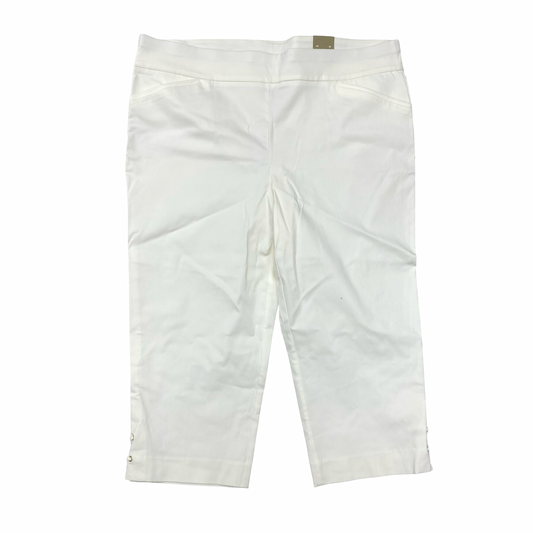 Pants Cropped By Chicos In Cream, Size:20