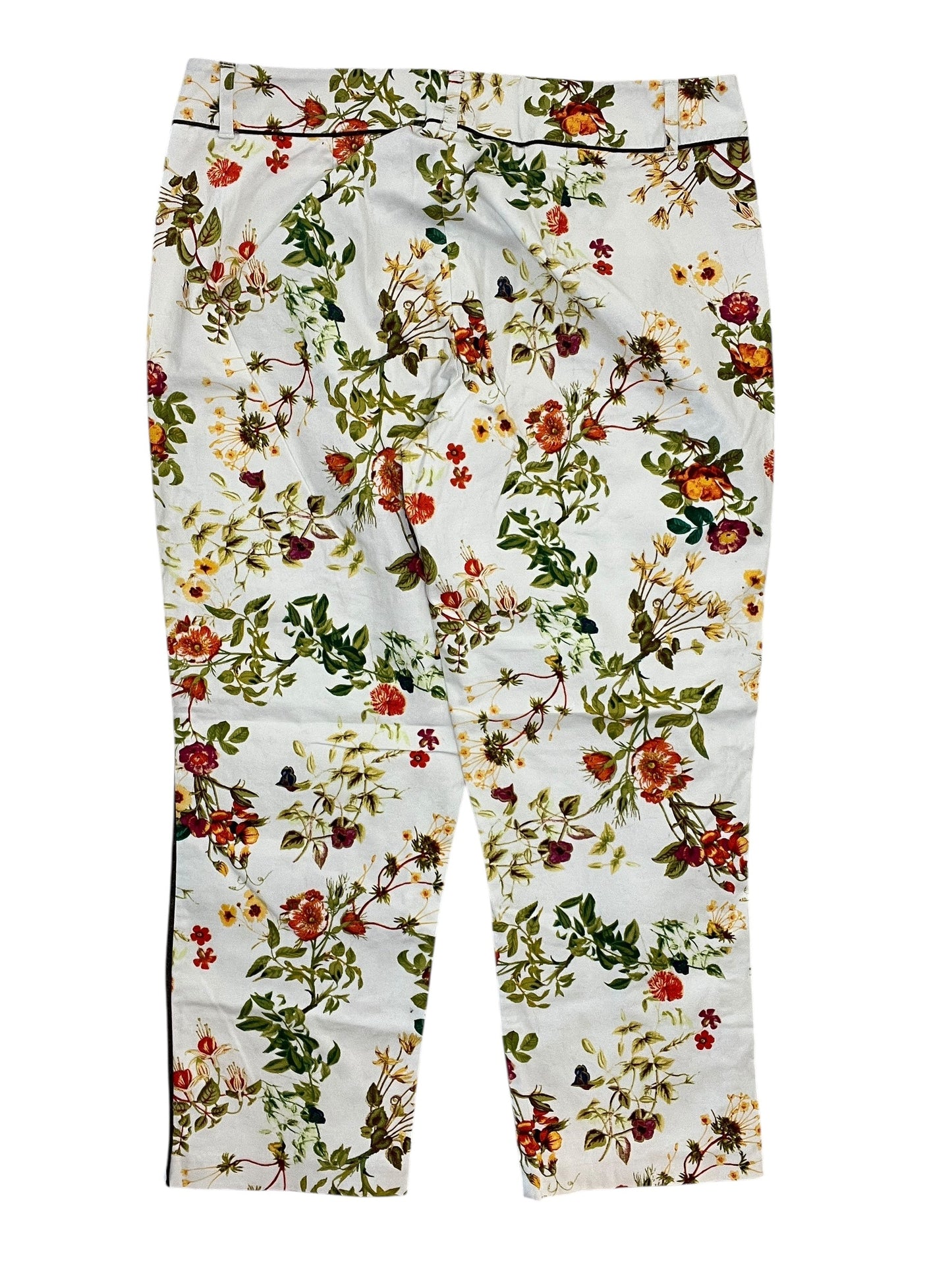 Pants Cropped By Disney Store In Floral Print, Size:S