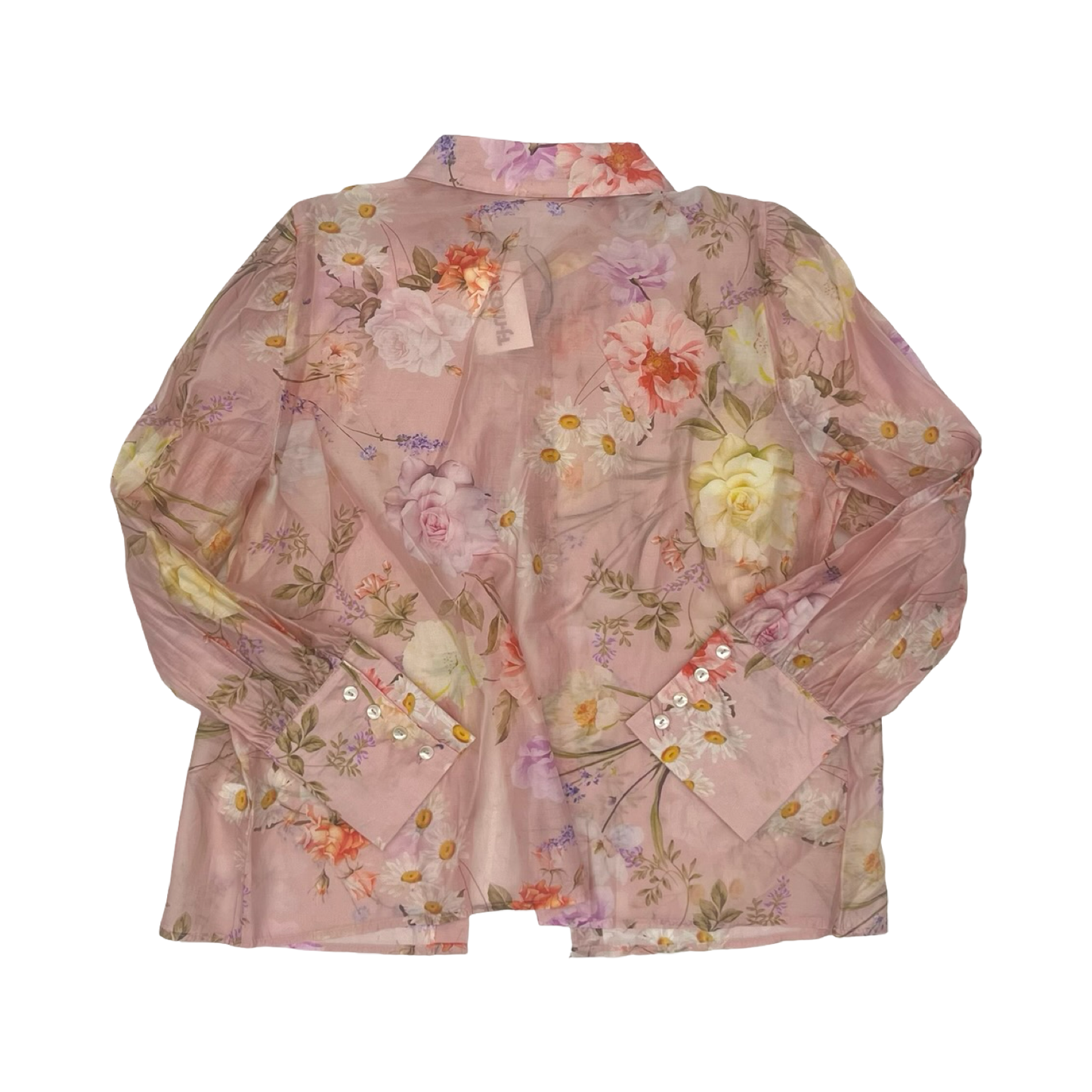 Blouse Ls By Bailey 44 In Floral Print, Size:L