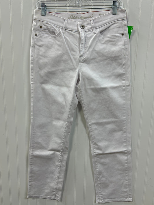 Jeans Boyfriend By Eddie Bauer In White, Size:2