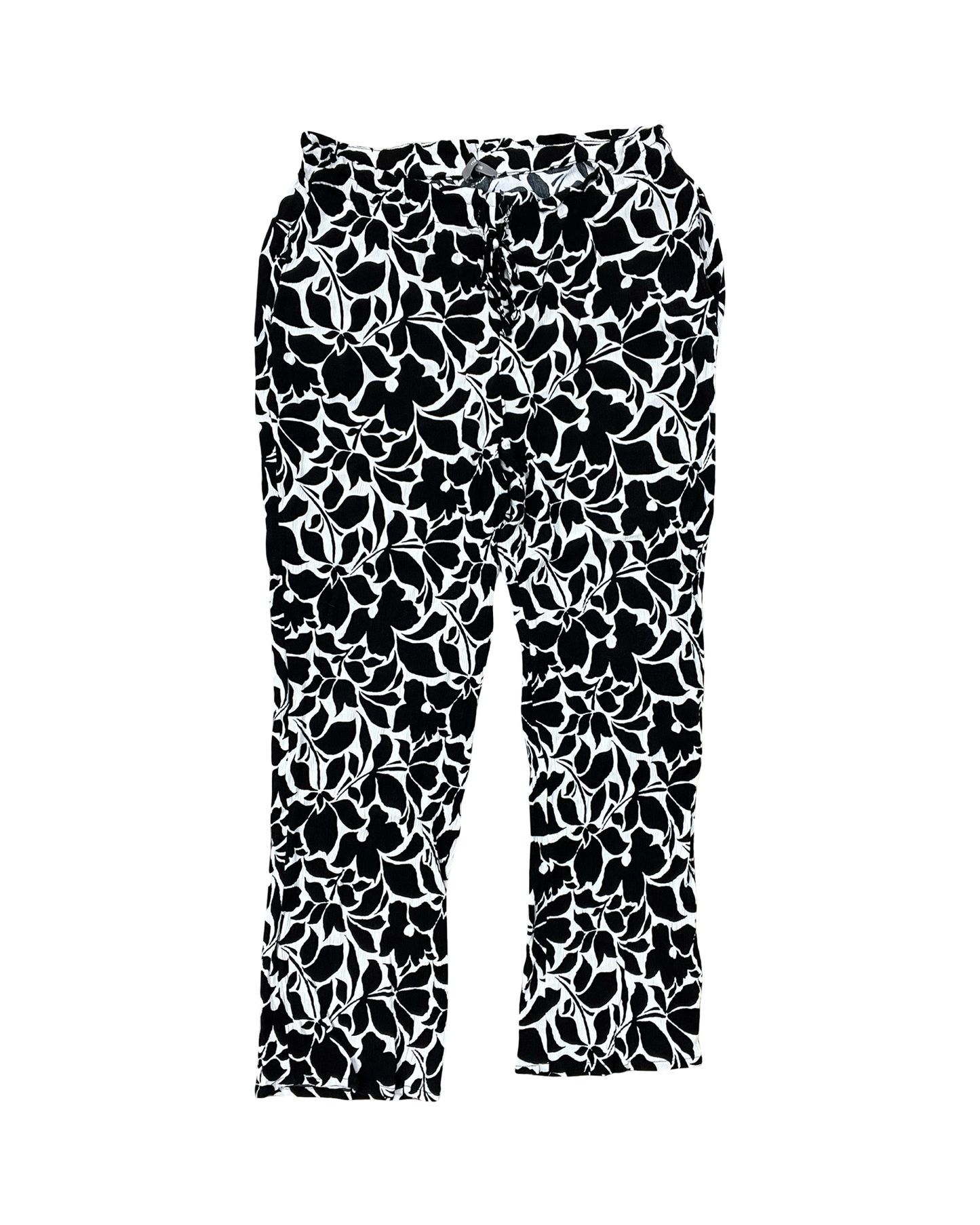 Pants Lounge By Maurices In Black & Cream, Size:10