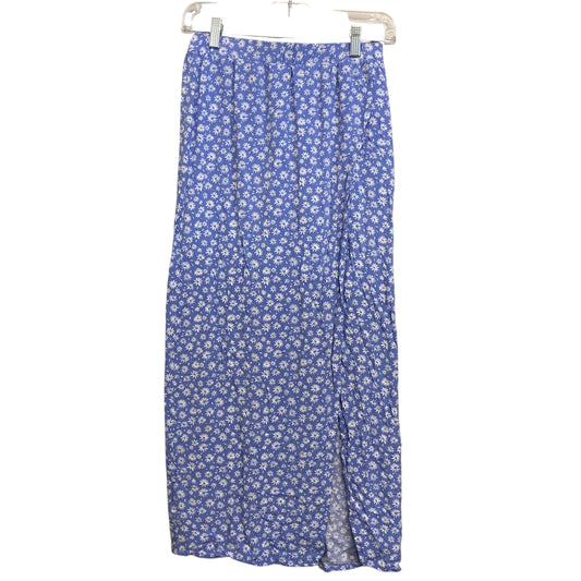 Skirt Maxi By Cmf In Blue & White, Size:4