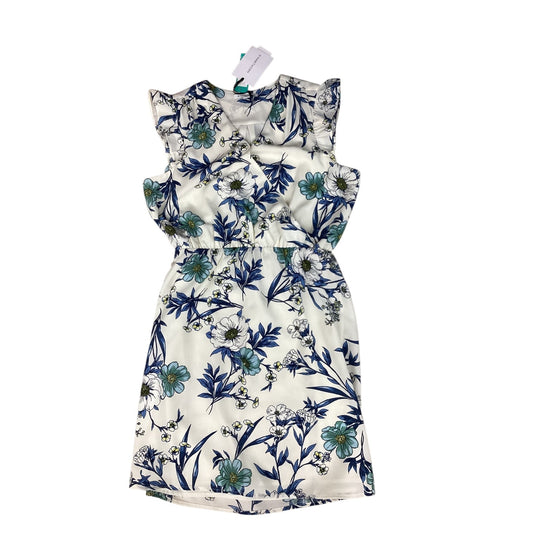 Dress Party Midi By 41 Hawthorn In Blue & Cream, Size:L