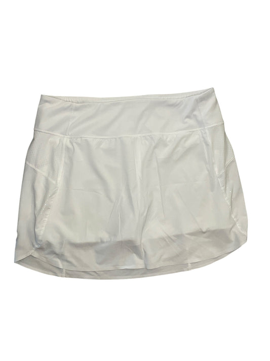 Athletic Skort By Athleta In White, Size:Xl