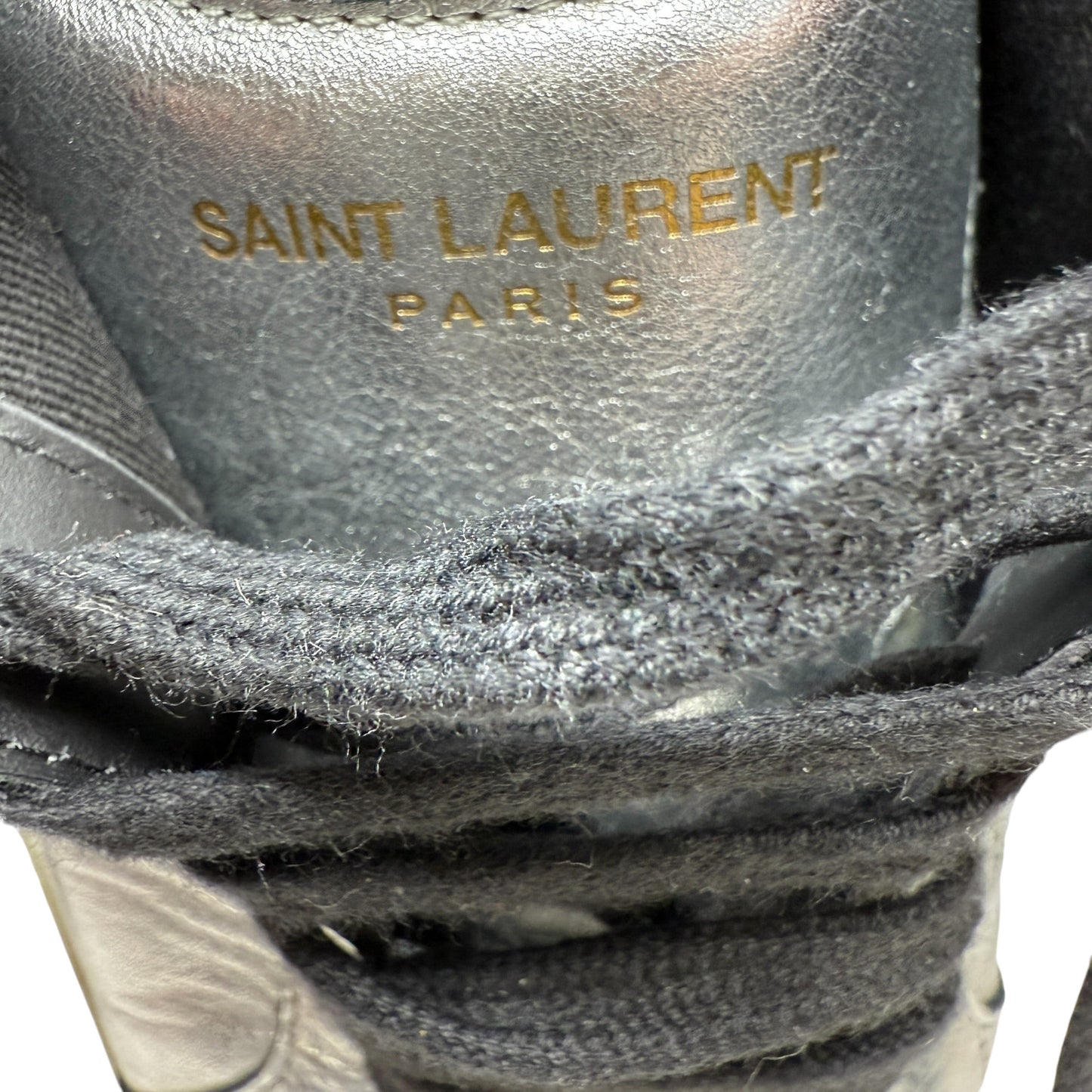 Court Classic SL/06 Sneakers Luxury Designer By Yves Saint Laurent In Silver, Size: 12 (IT 42)