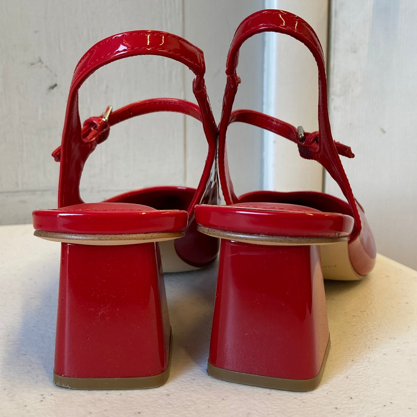 Shoes Heels Block By Marc Fisher In Red, Size:7.5