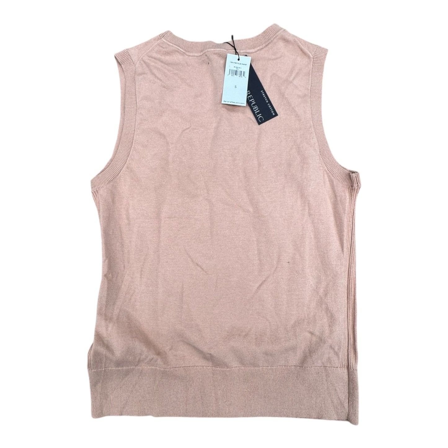 Top Sleeveless By Banana Republic In Beige, Size:S