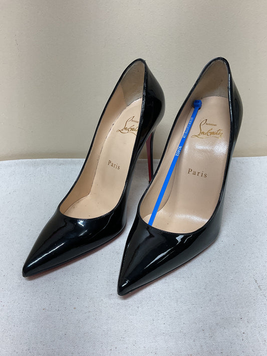 Shoes Luxury Designer By Christian Louboutin In Black, Size:6.5