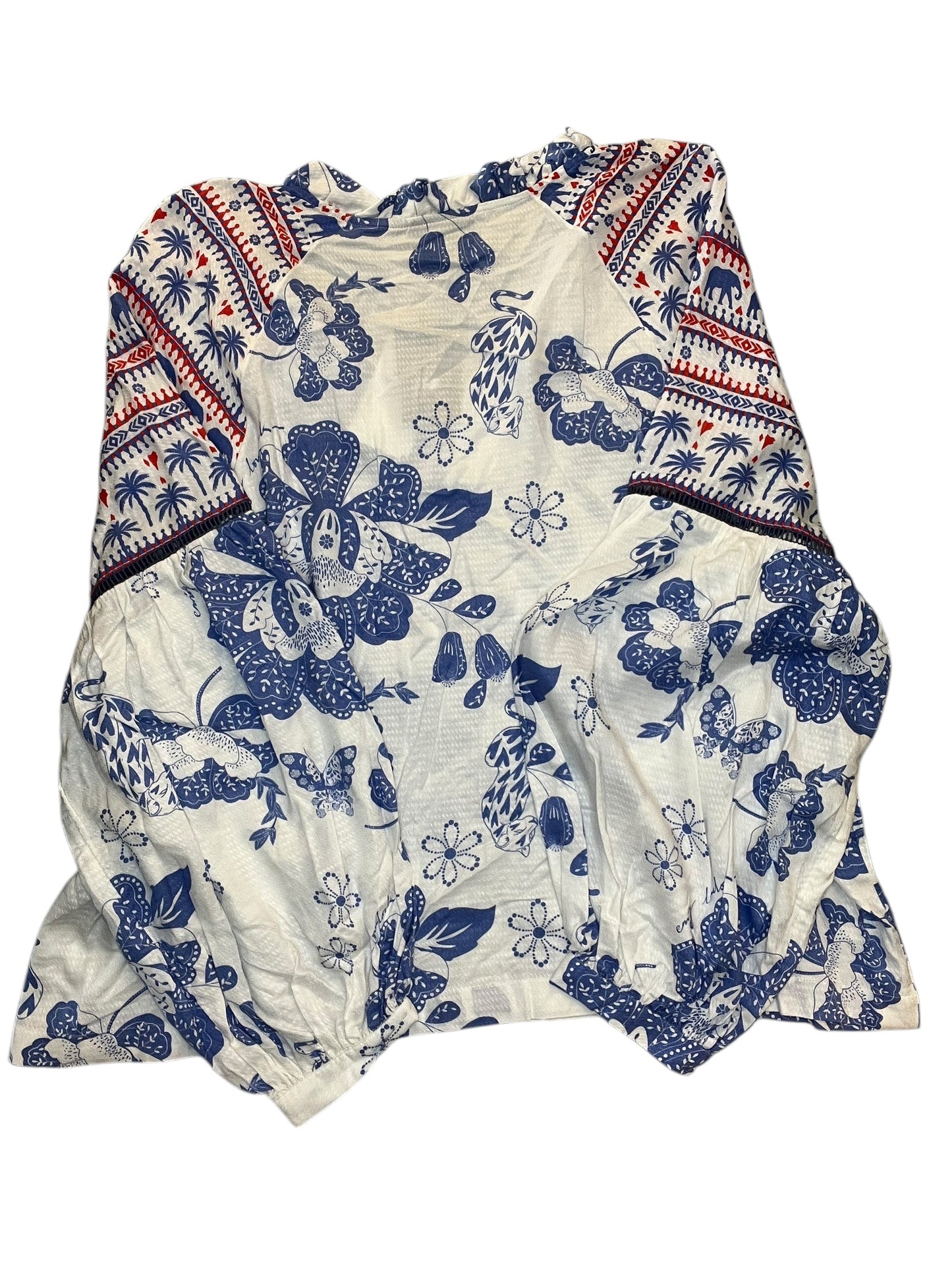 Top Ls By Cmb In Floral Print, Size:Xl