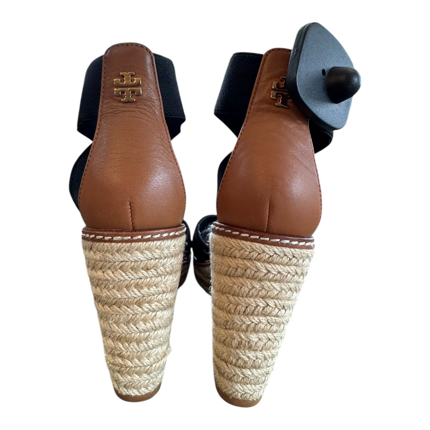 Shoes Designer By Tory Burch In Black & Tan, Size:6