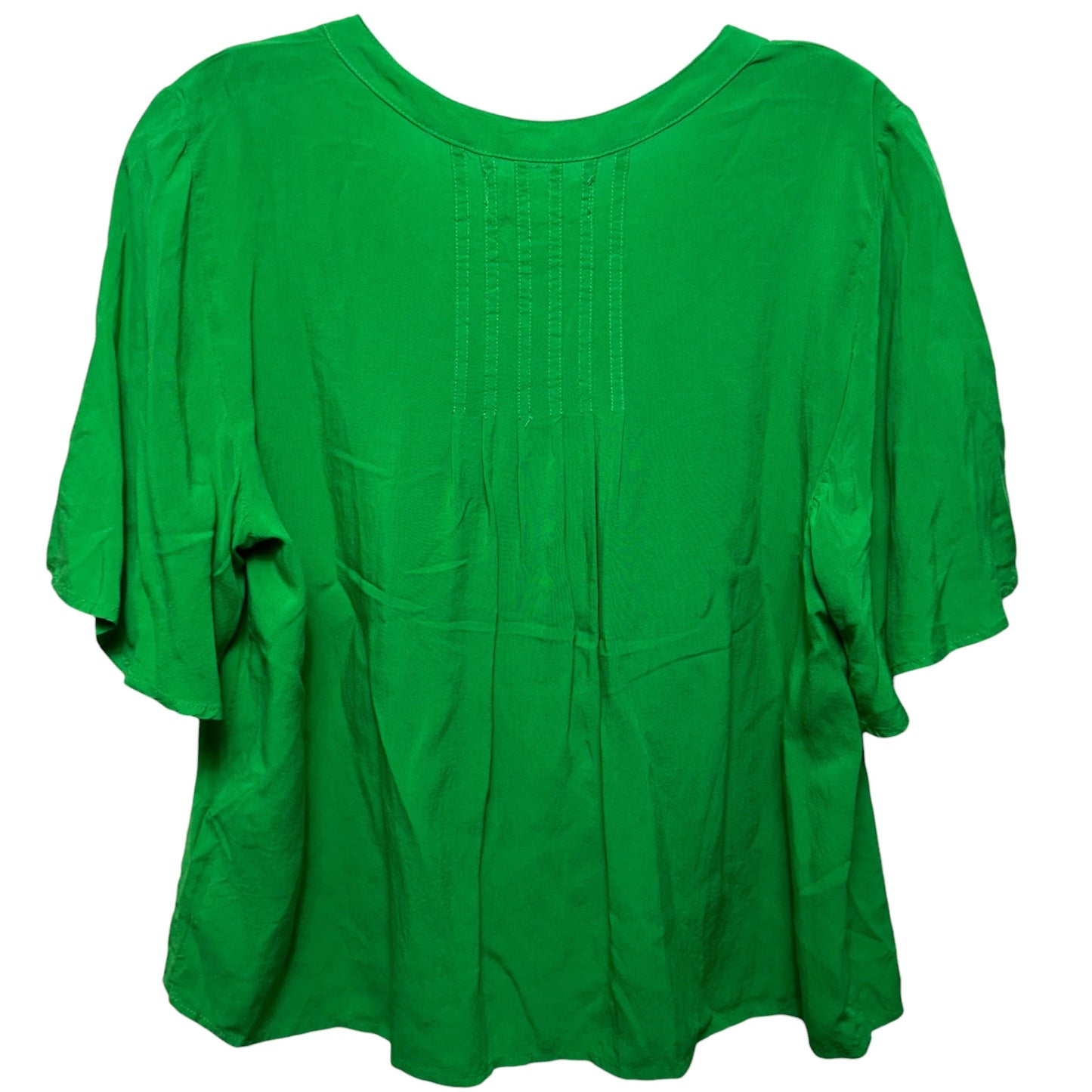 Top Short Sleeve By Velvet By Graham & Spencer In Green, Size: M