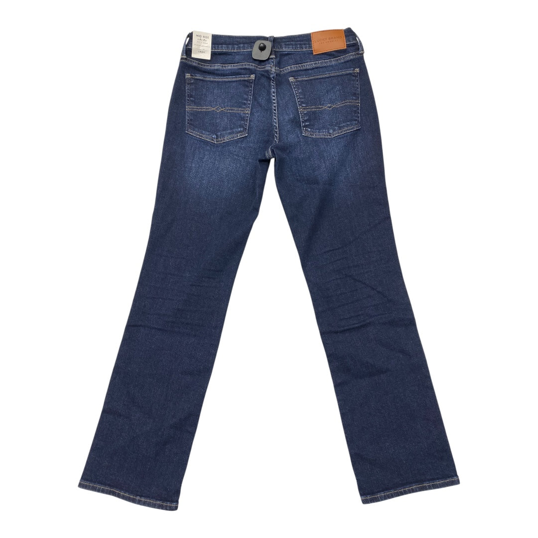 Jeans Straight By Lucky Brand In Blue, Size:10