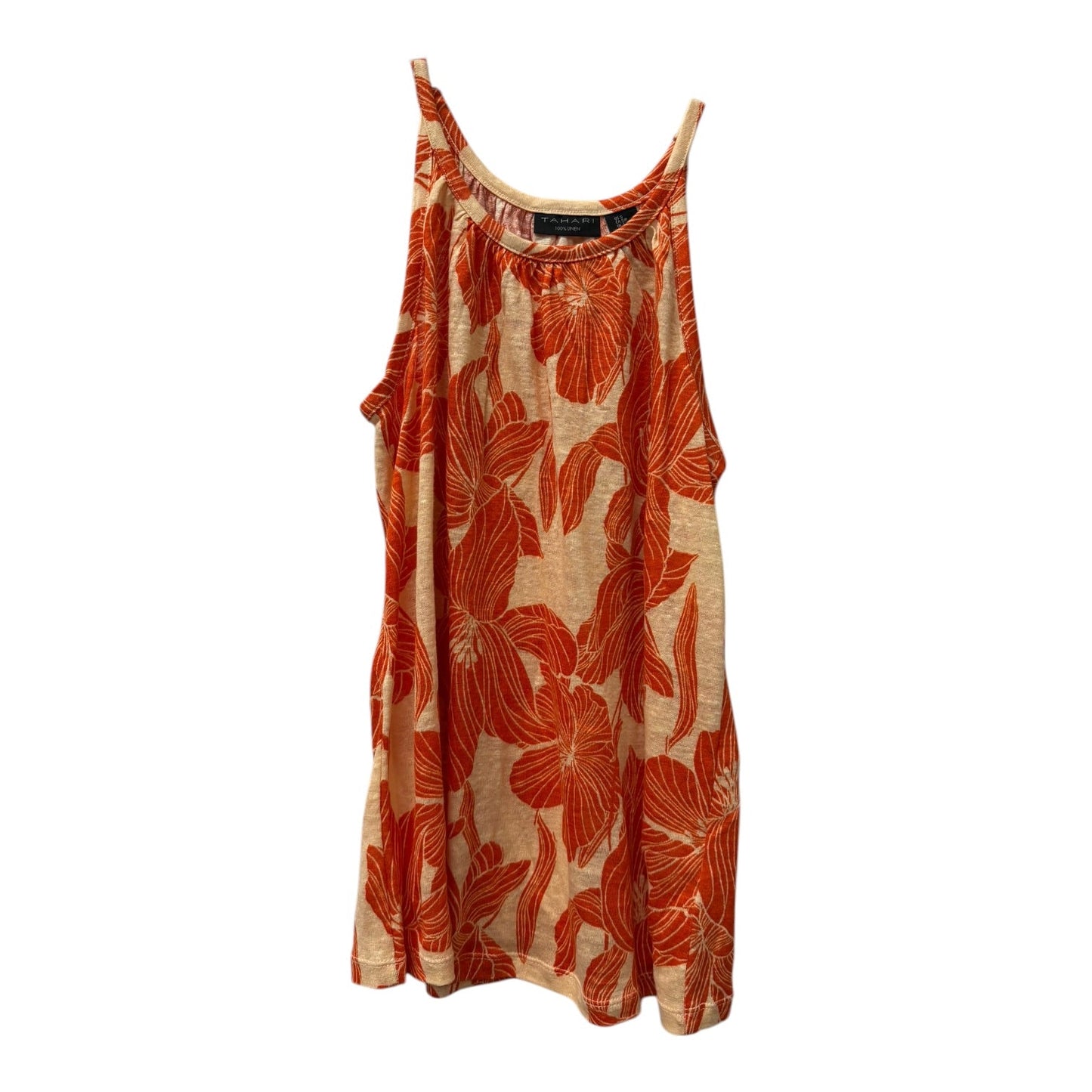 Top Sleeveless By Tahari In Orange, Size:S