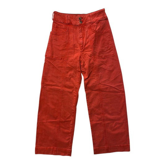 Pants Cropped By Pilcro In Red, Size:0