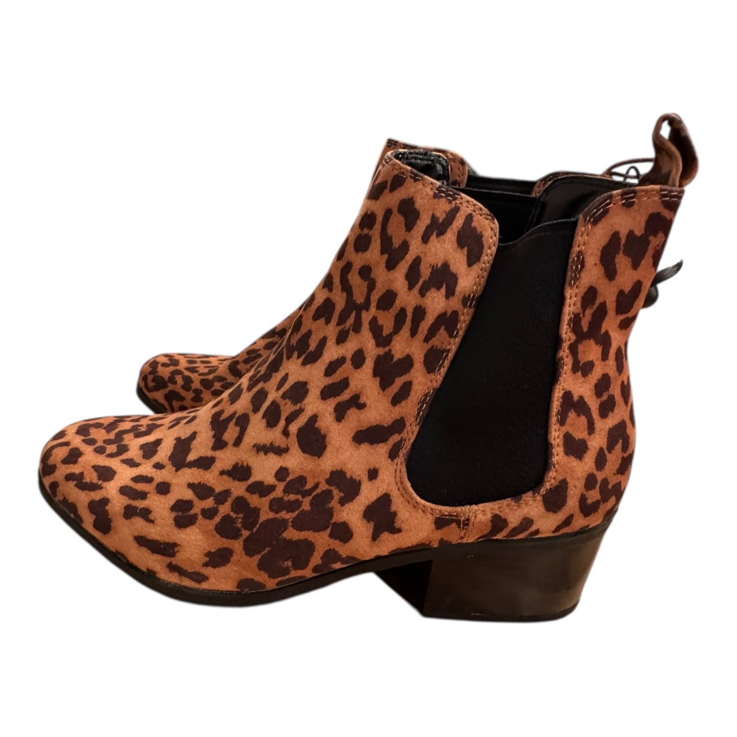 Boots Ankle Heels By A New Day In Animal Print, Size:9