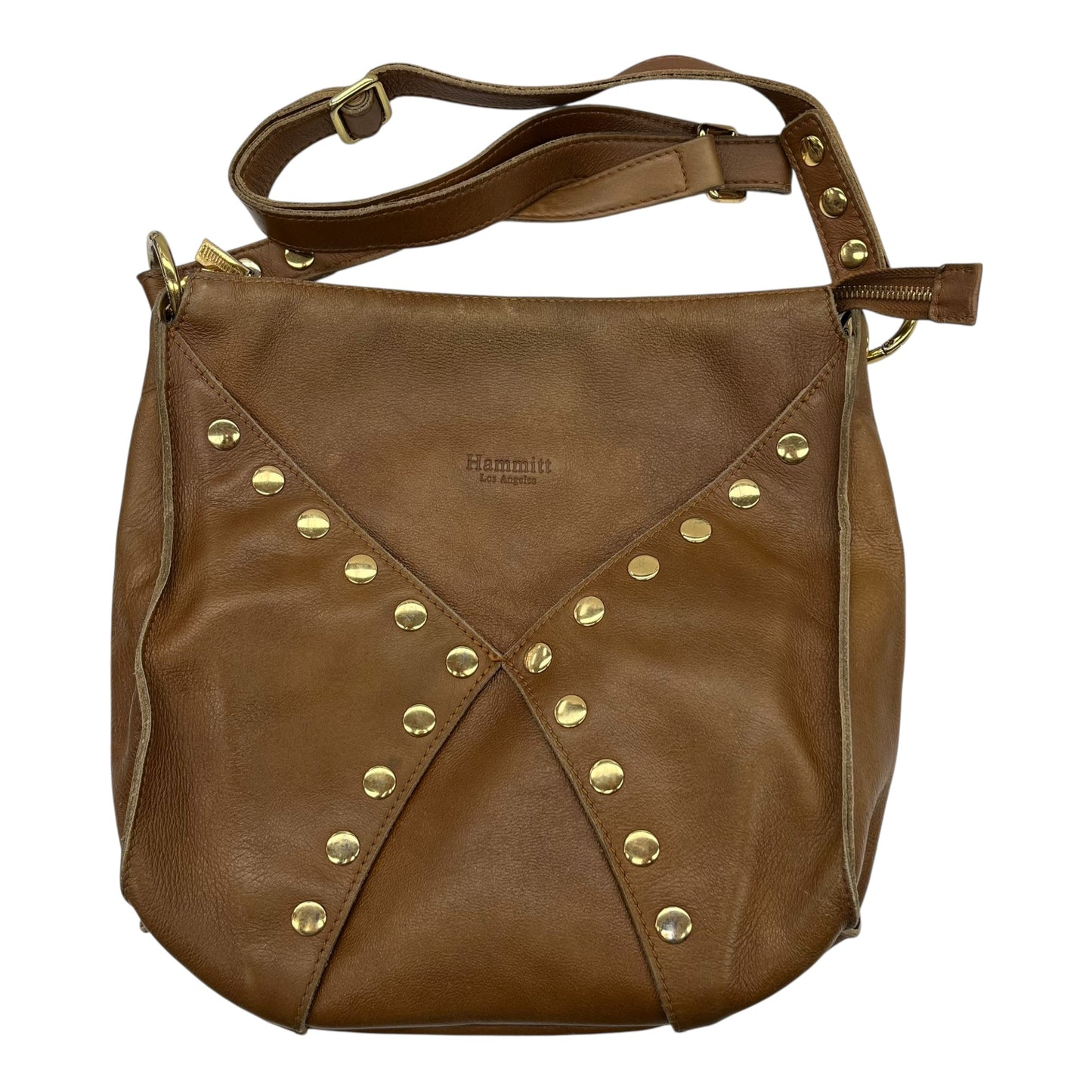 Crossbody Leather By Hammitt In Brown, Size:Medium
