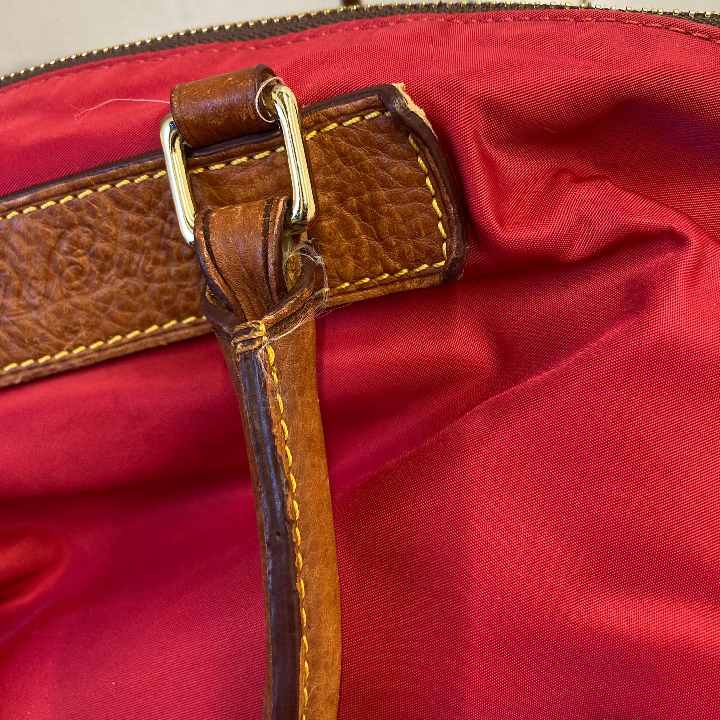 Handbag Designer By Dooney And Bourke In Red, Size:Large