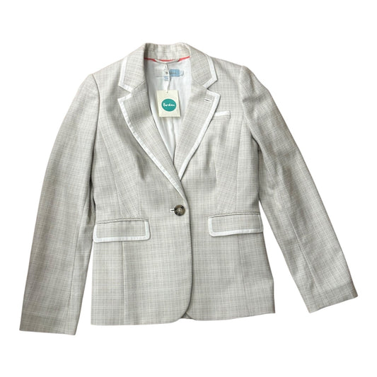 Blazer By Boden In Tan & White, Size:4