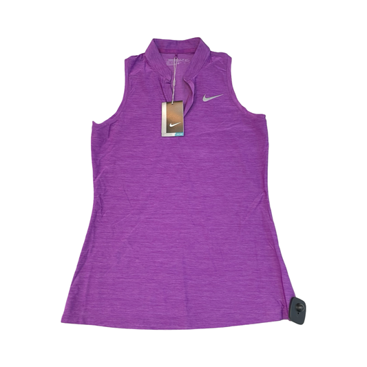 Athletic Tank Top By Nike In Purple, Size:M
