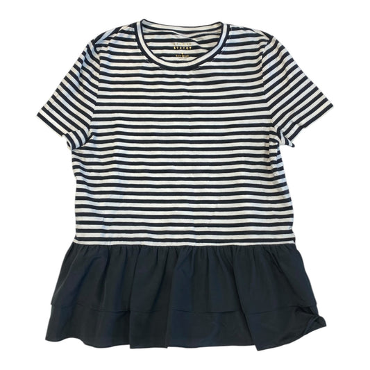 Top Ss Designer By Kate Spade In Striped Pattern, Size:S