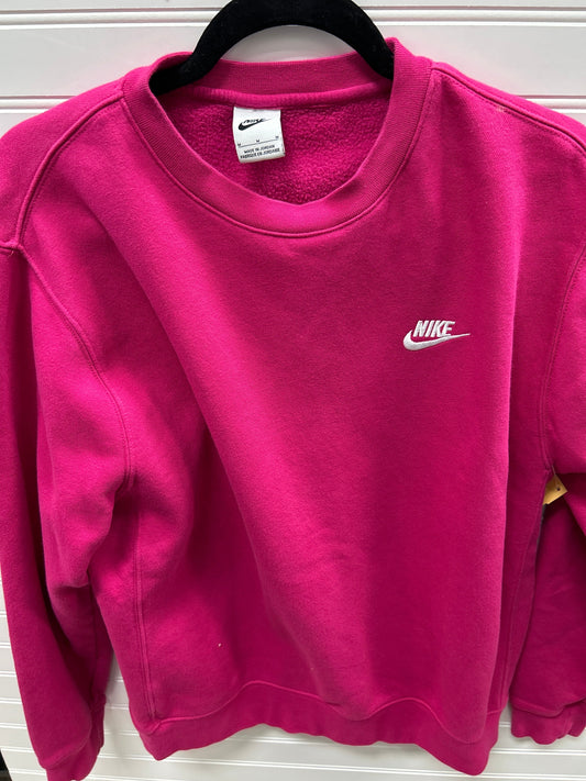 Athletic Sweatshirt Crewneck By Nike Apparel In Pink, Size:M