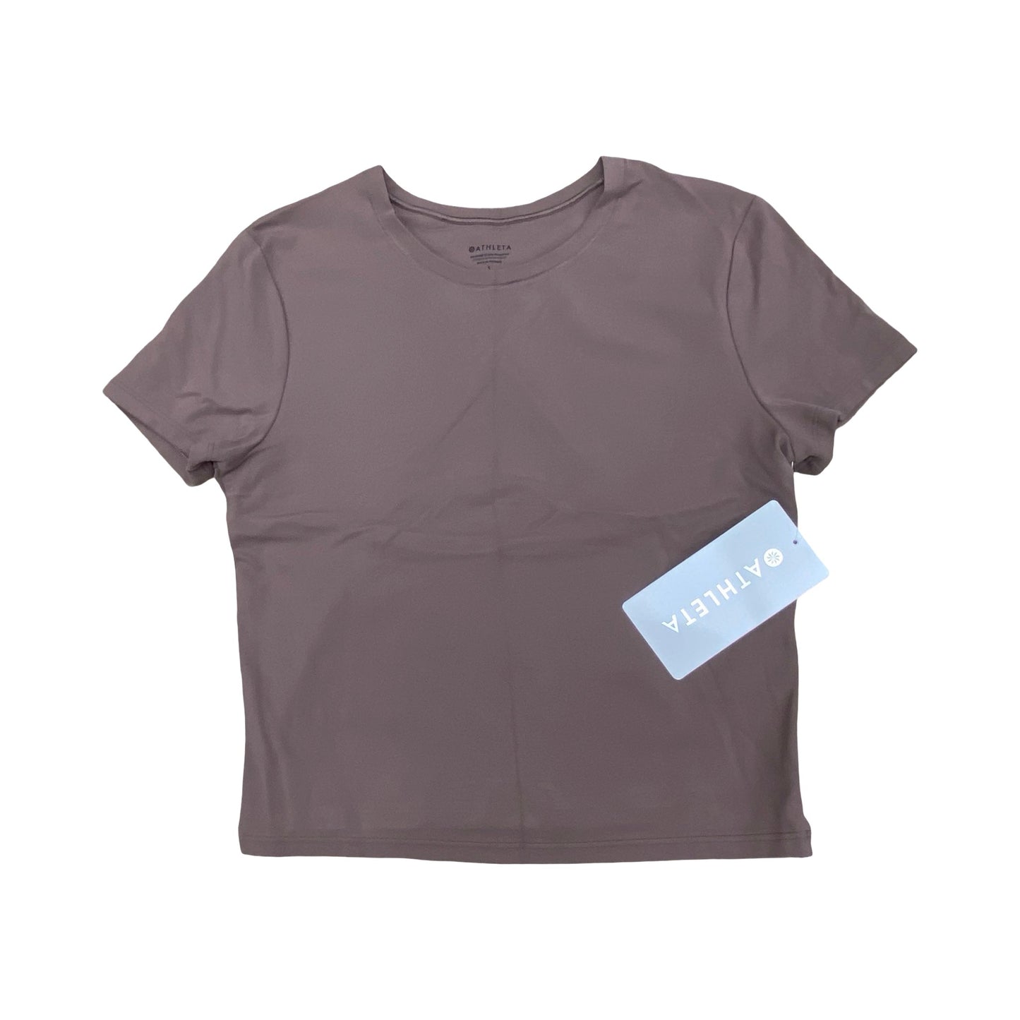 Athletic Top Ss By Athleta In Brown, Size:S