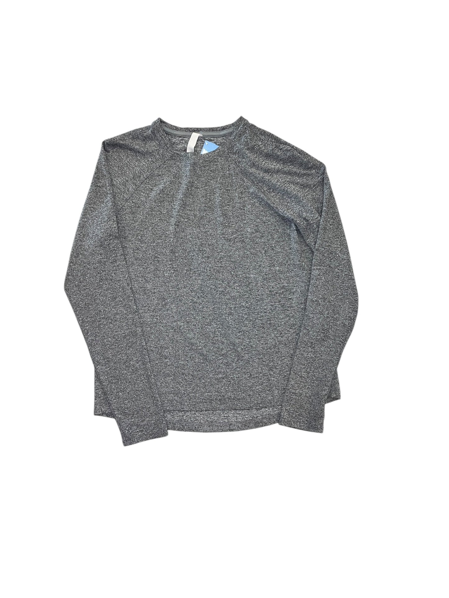 Athletic Top Ls Collar By Lululemon In Grey, Size:S