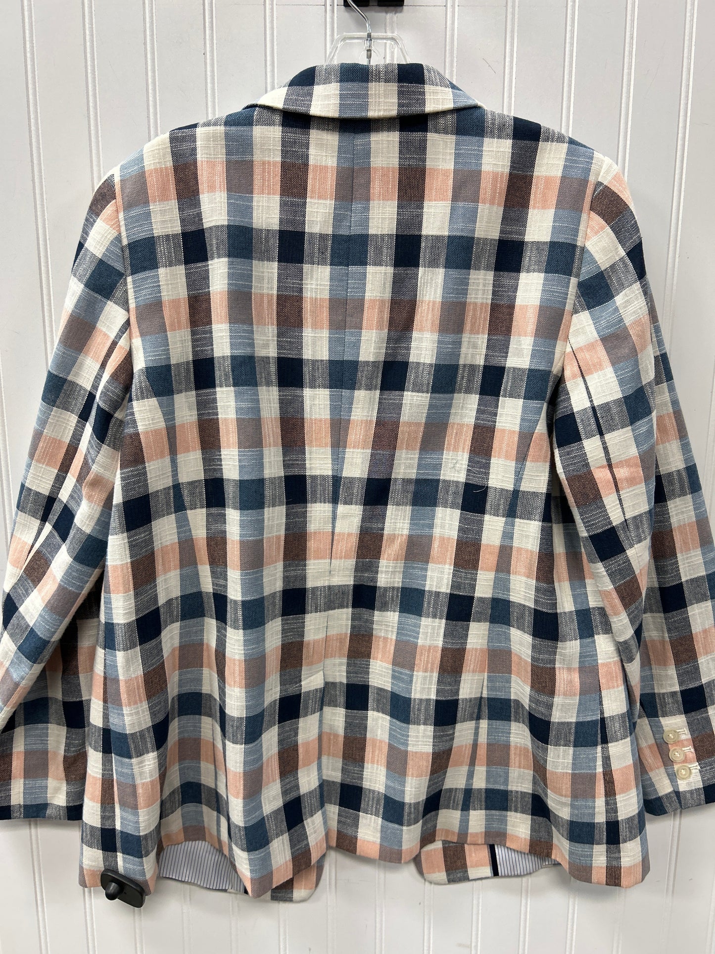 Blazer By Talbots In Plaid Pattern, Size:12