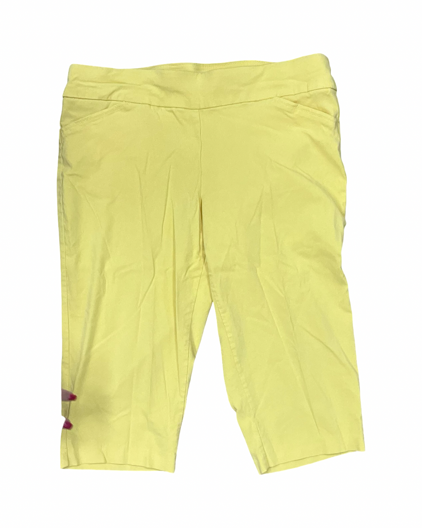 Pants Cropped By Cj Banks In Yellow, Size:16