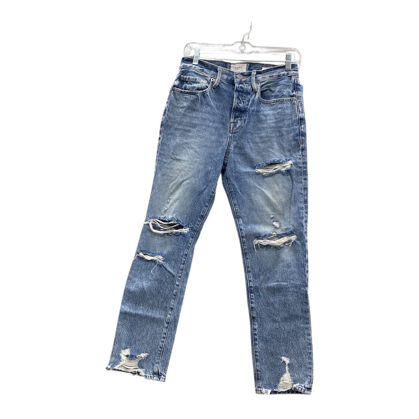 Jeans Straight By Frame In Blue, Size:2