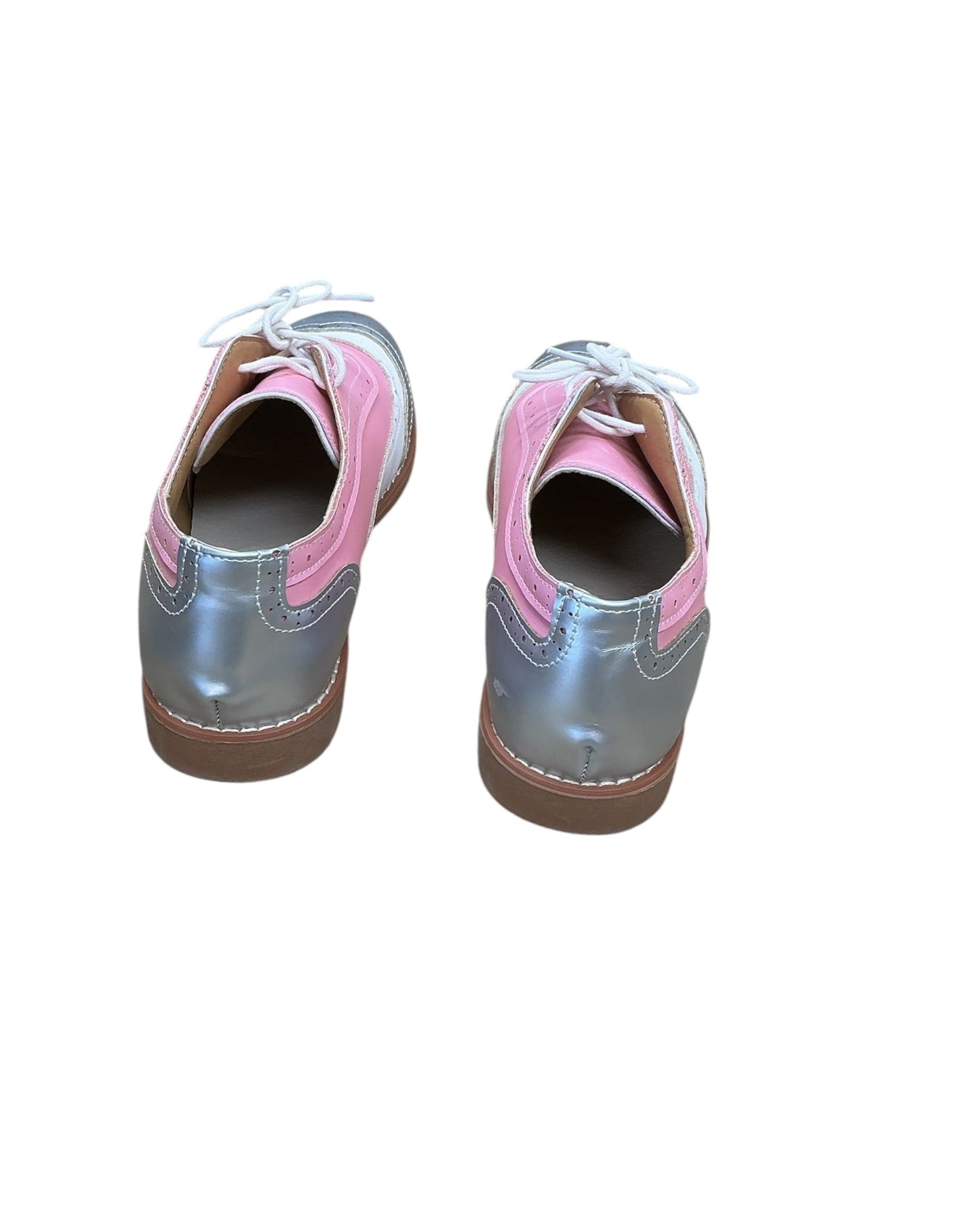 Shoes Sneakers By Clothes Mentor In Pink & White, Size:9.5