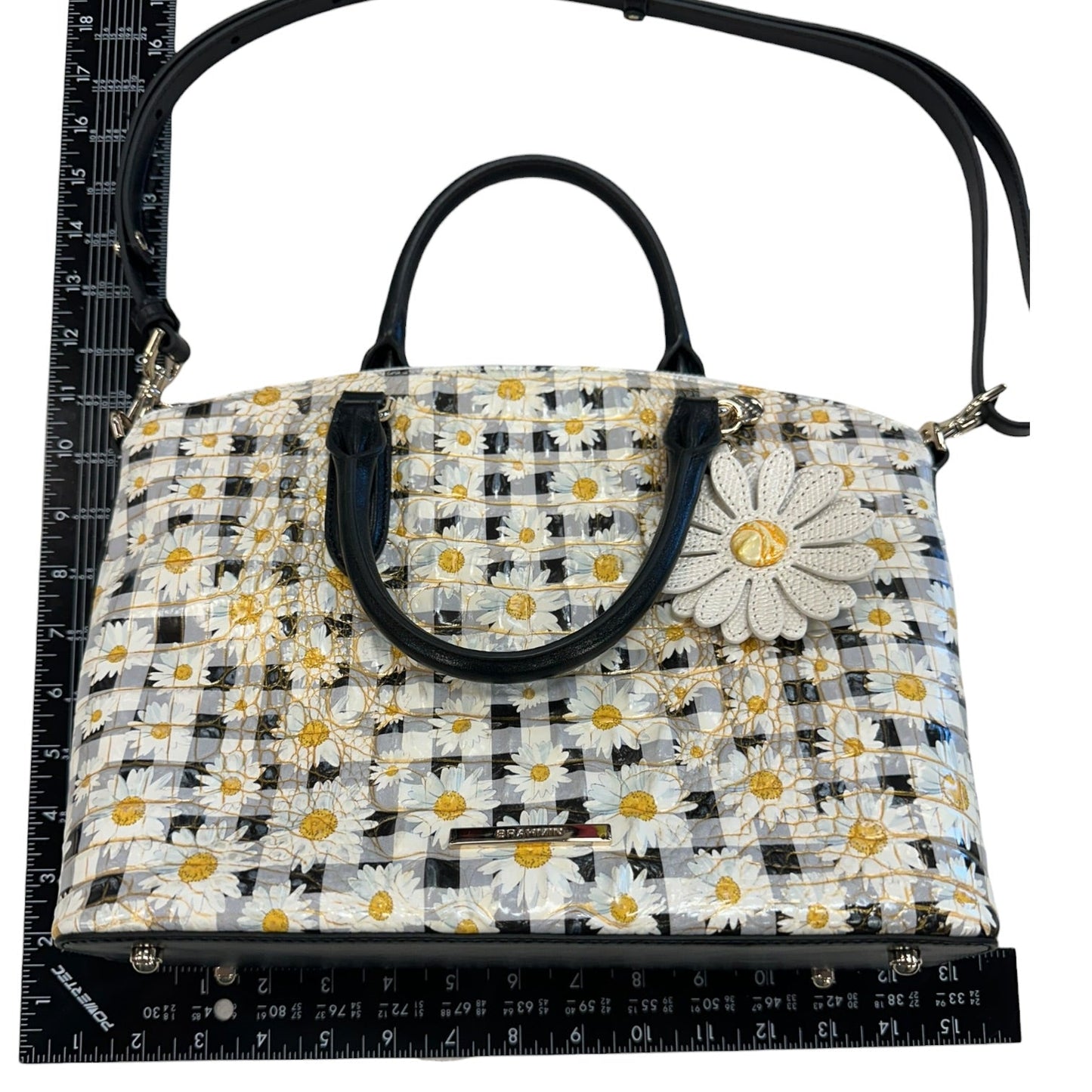 Handbag Designer By Brahmin In Floral Print, Size:Large