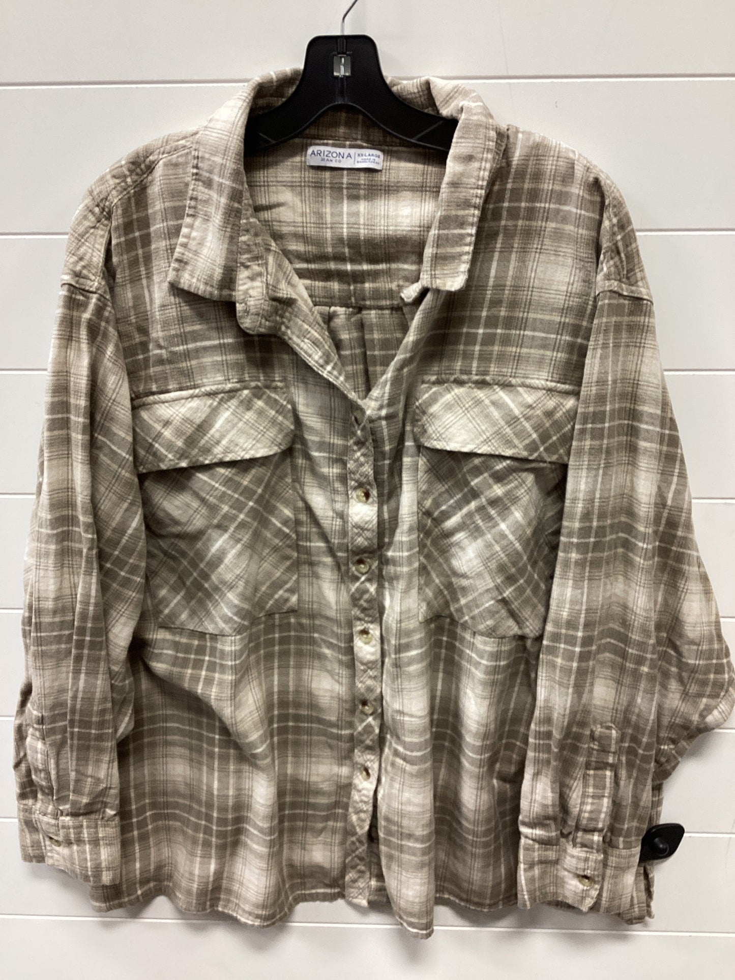 Top Ls By Arizona In Tan, Size:1X