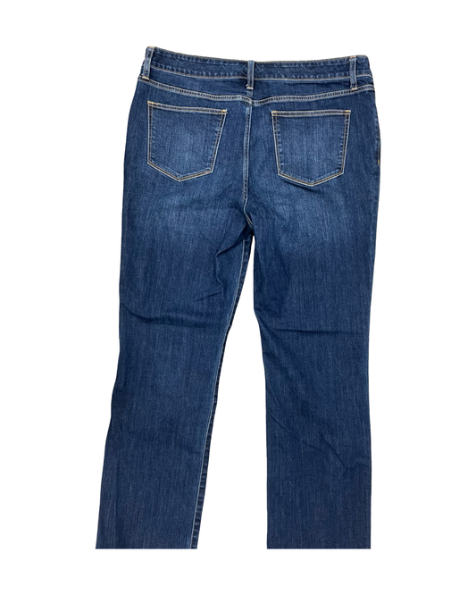 Jeans Straight By St Johns Bay In Blue Denim, Size:16