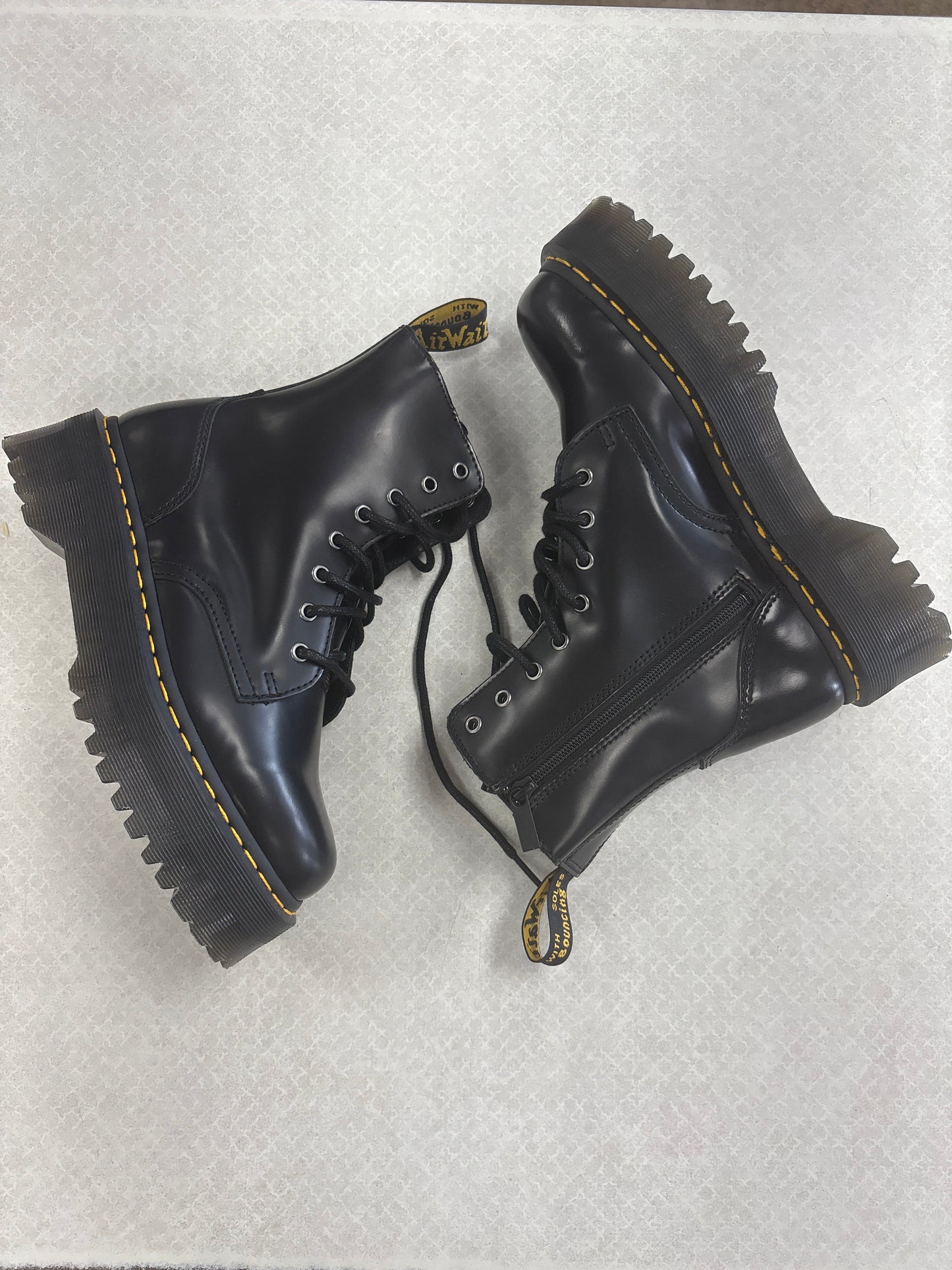 BOOTS COMBAT by DR MARTENS In BLACK, Size: 9