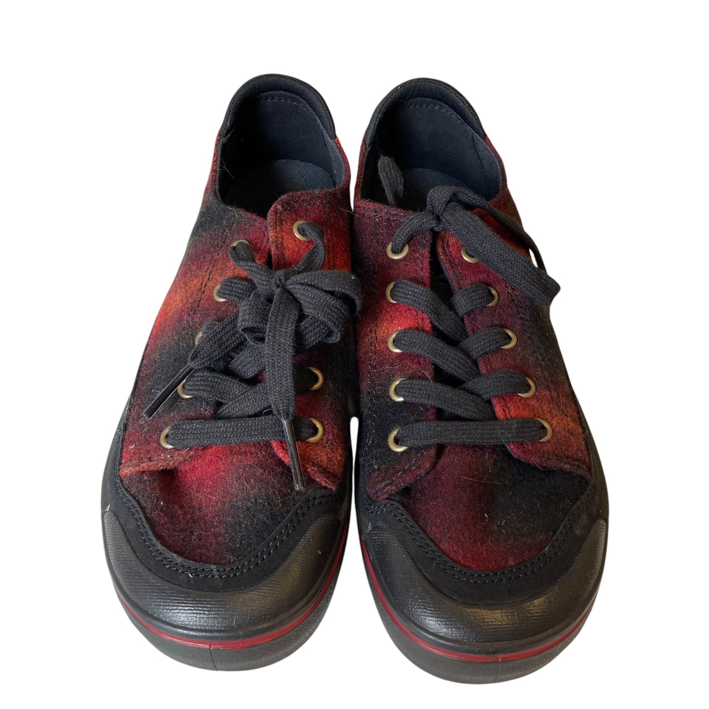 Shoes Sneakers By Keen In Plaid Pattern, Size:8