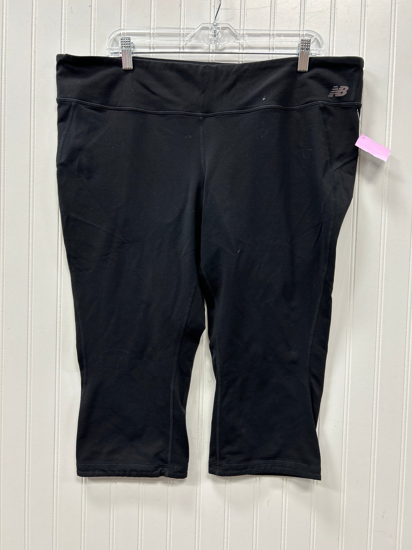 Athletic Leggings Capris By New Balance In Black, Size:2X