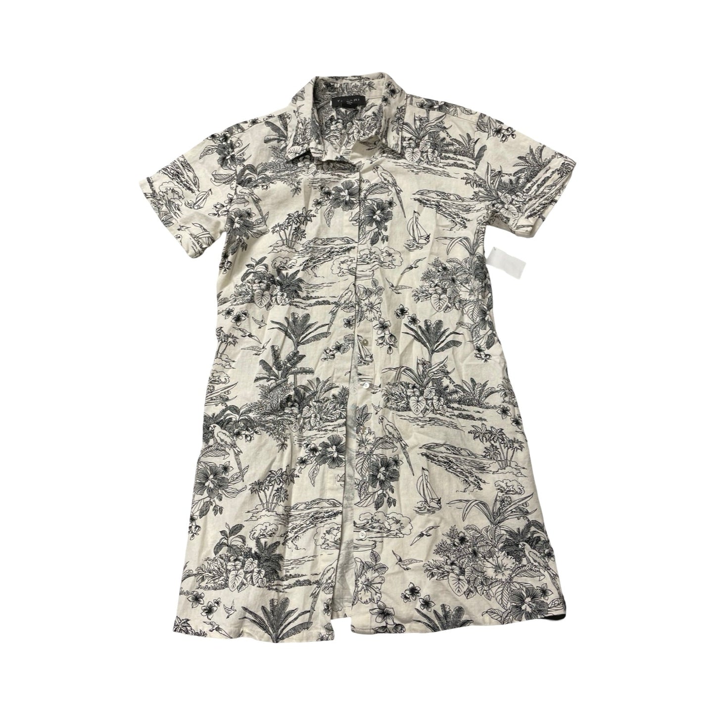 Dress Casual Midi By Tahari In Black & White, Size:S