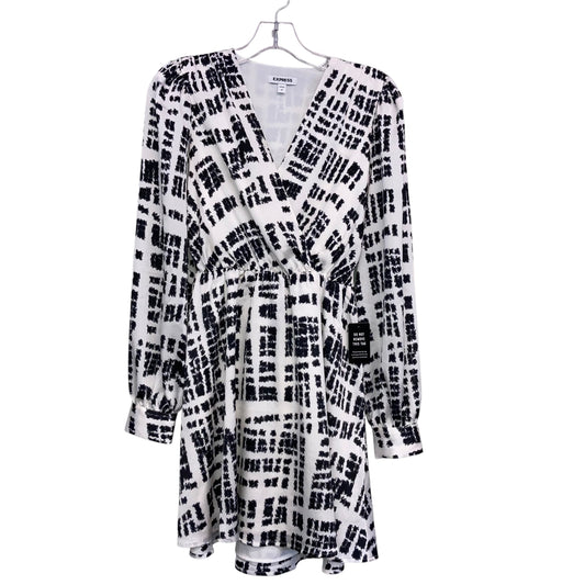 Dress Work By Express In Black & White, Size:Xs