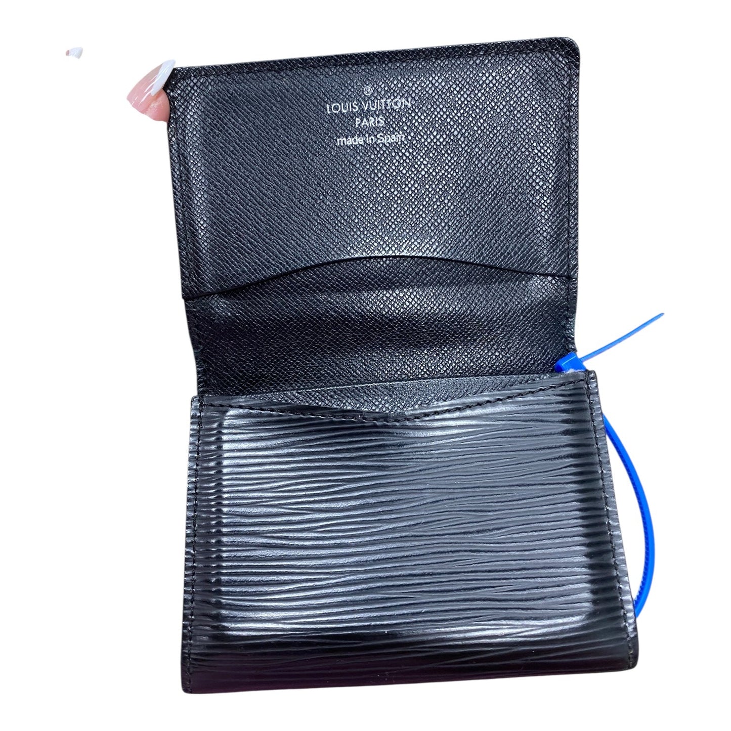 Wallet Luxury Designer By Louis Vuitton In Black, Size:Small