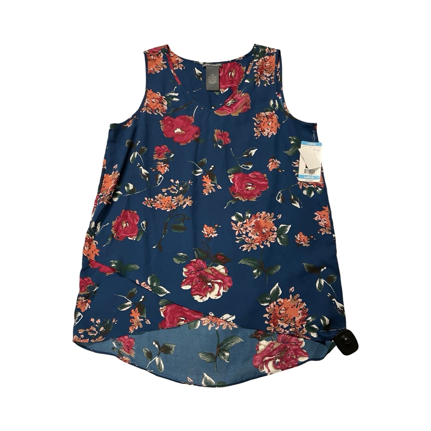 Top Sleeveless By Chelsea And Theodore In Multi, Size:L