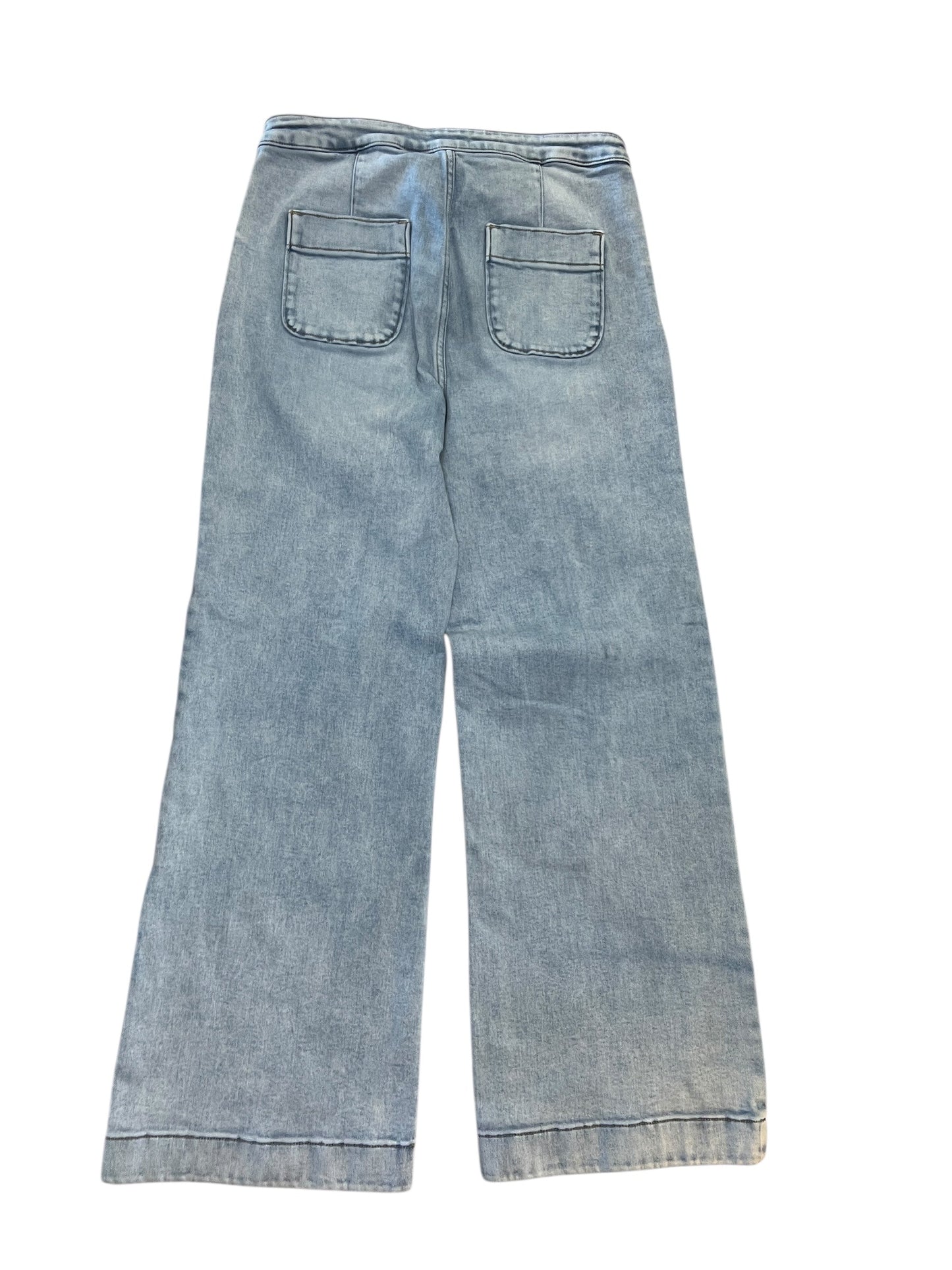 Jeans Wide Leg By Lc Lauren Conrad In Blue Denim, Size:12