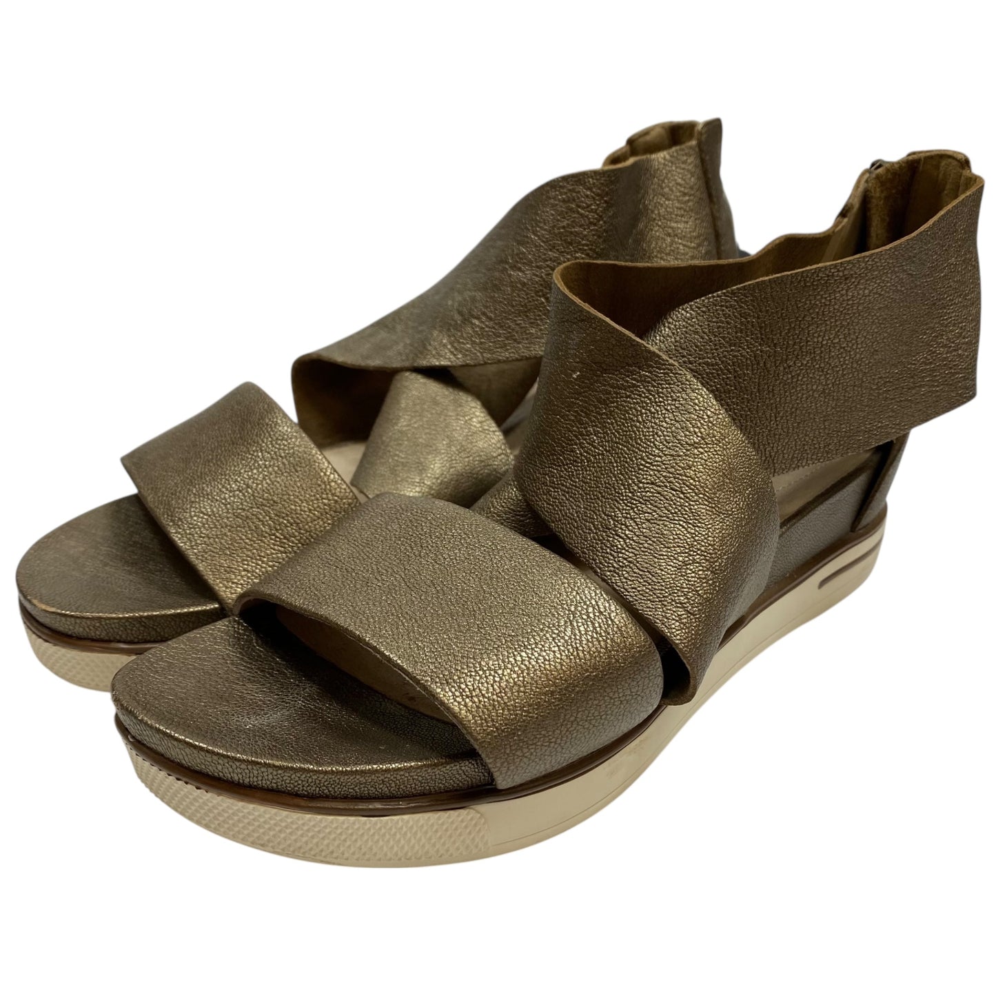 Sandals Flats By Eileen Fisher In Brown, Size:8