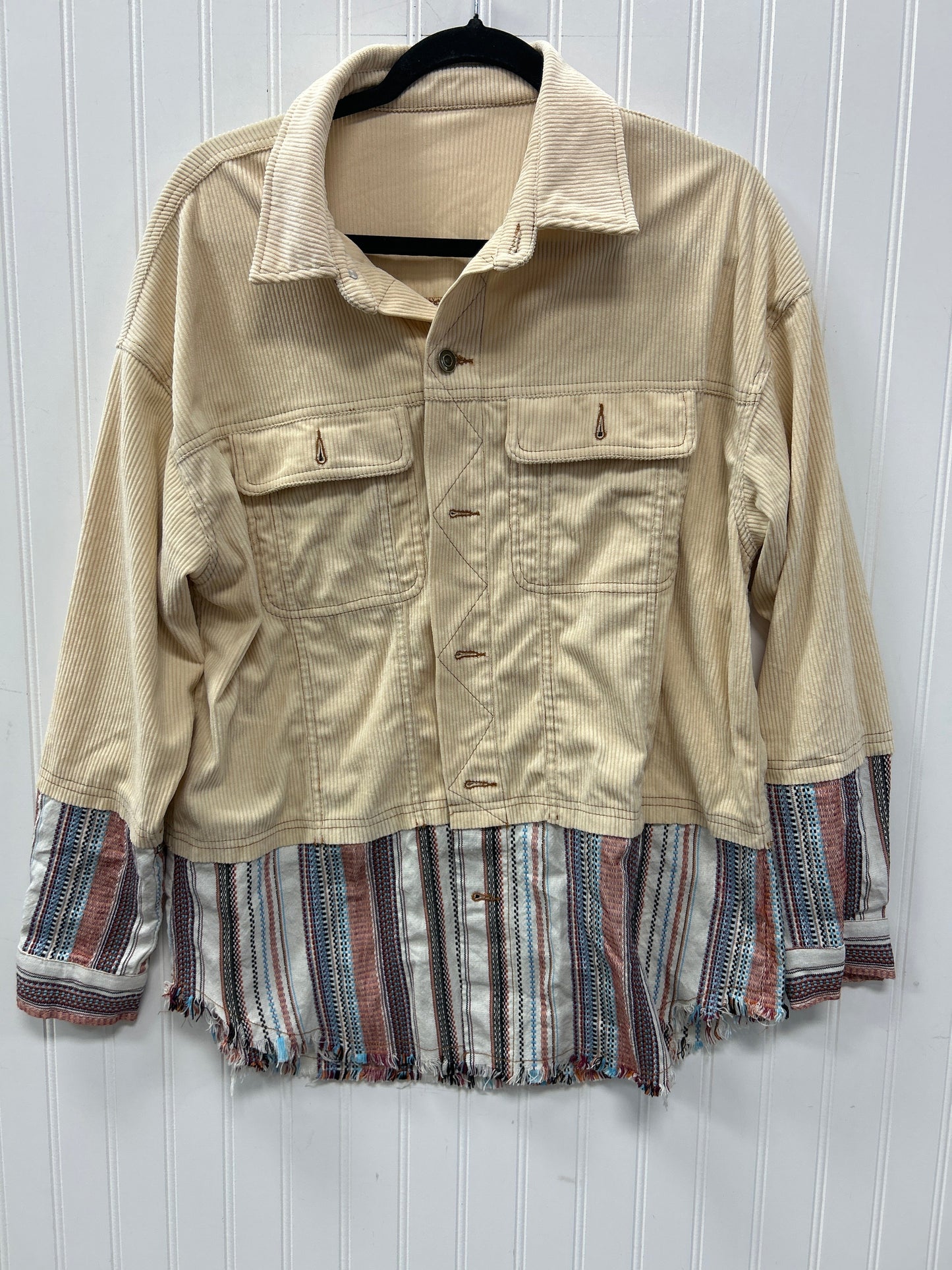 Jacket Other By Clothes Mentor In Cream, Size:L